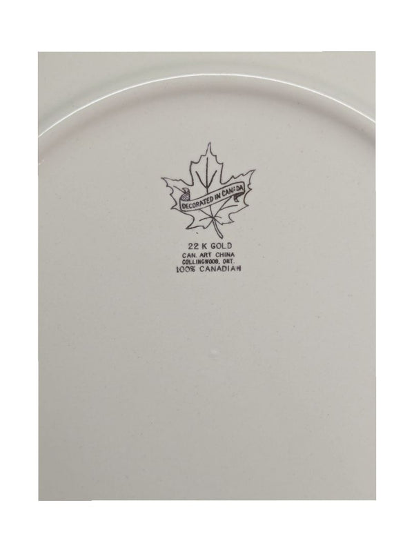 The Reesor Family Plate 22 k gold Trim