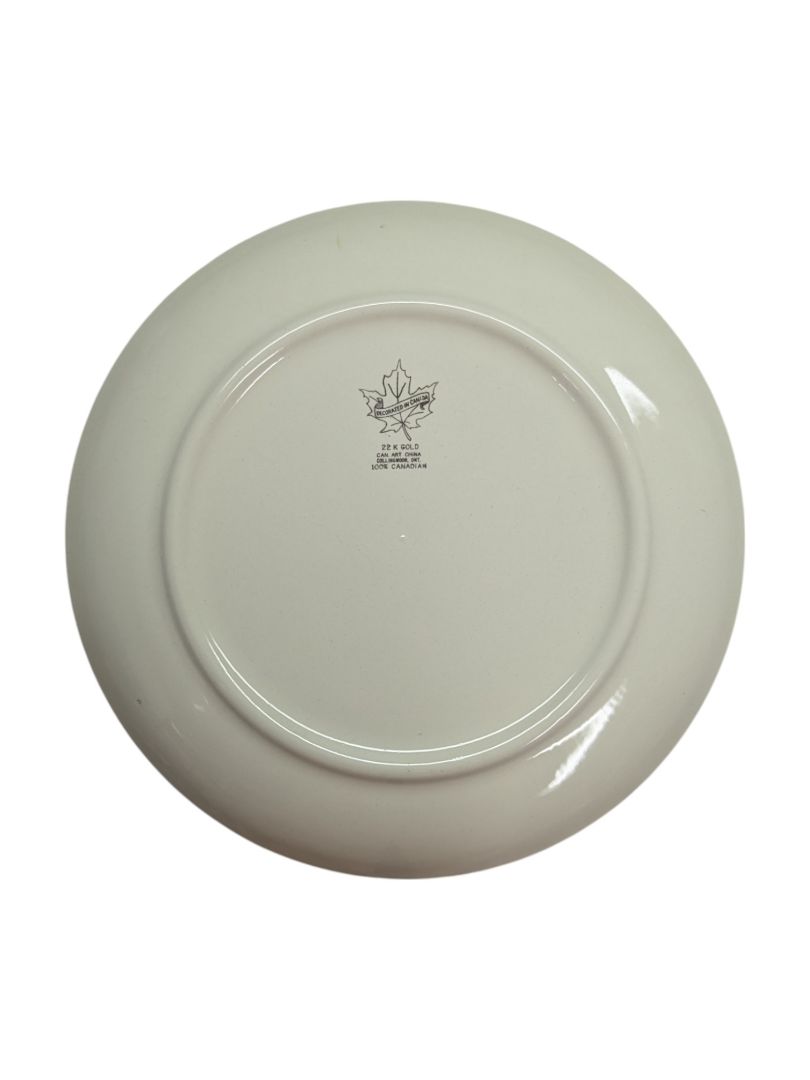 The Reesor Family Plate 22 k gold Trim