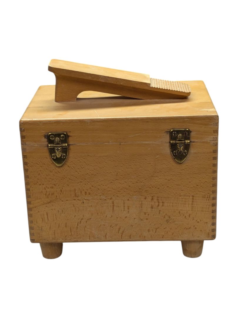 Ronson Roto Wooden Shoe Polish Box
