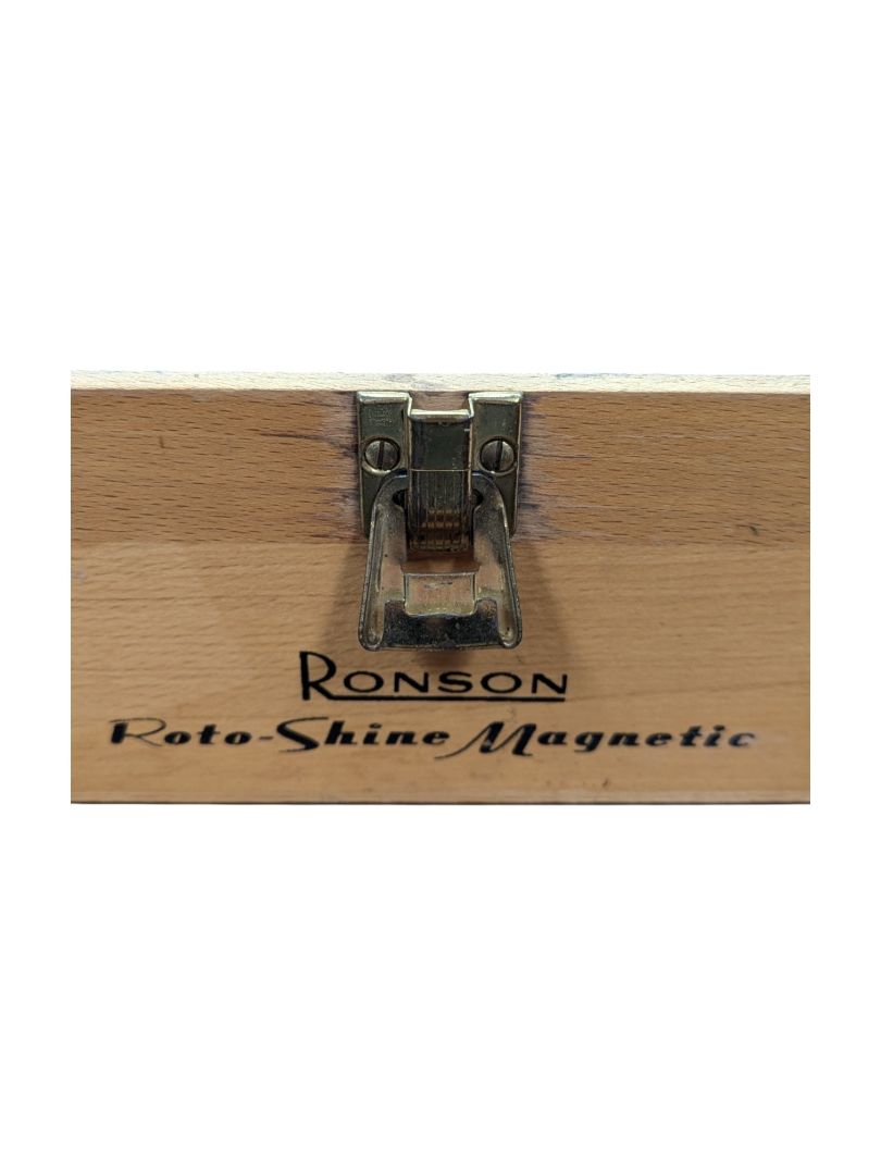 Ronson Roto Wooden Shoe Polish Box