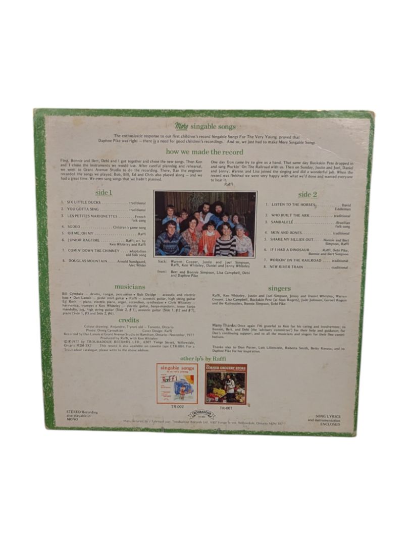 More Singable Songs LP