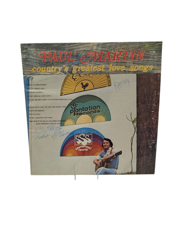 Paul Martin Country's Greatest Love Songs LP