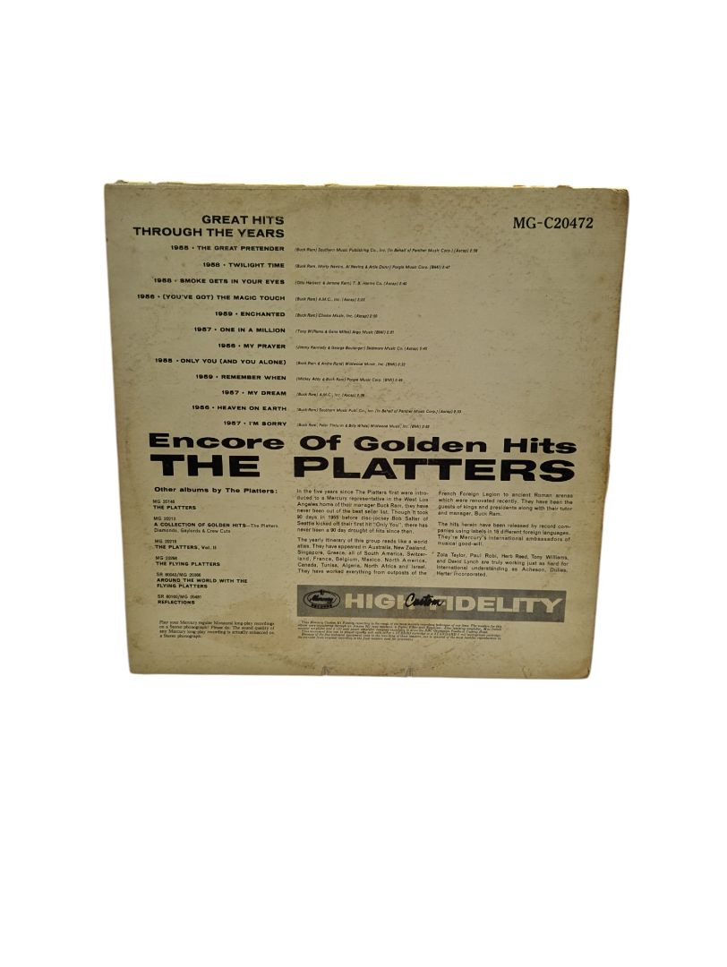 Encore of Golden Music The Platters LP
