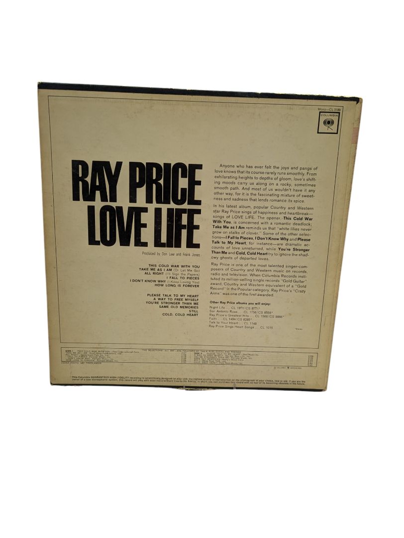 Ray Price Love Life LP