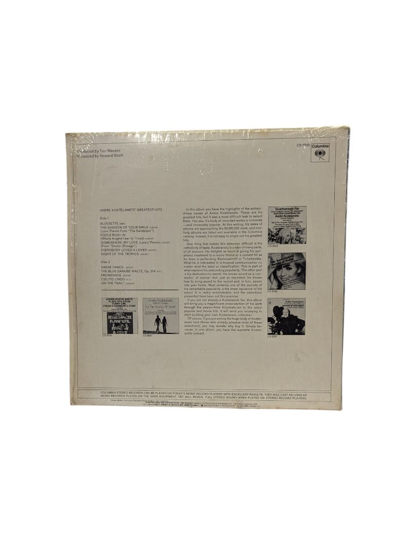 Andre Kostelanetz's Greatest Hits LP