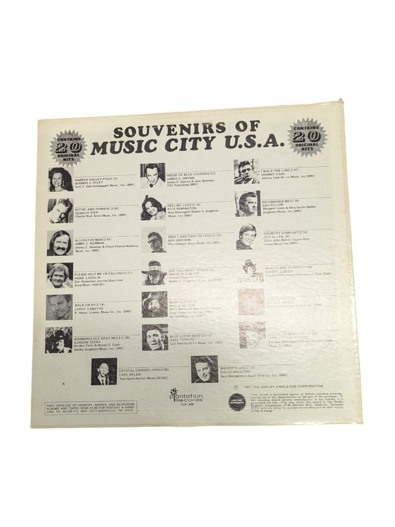 Souvenirs of Music City USA