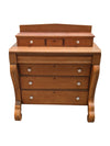Antique Empire-Style Dresser with Glove Box – Solid Wood