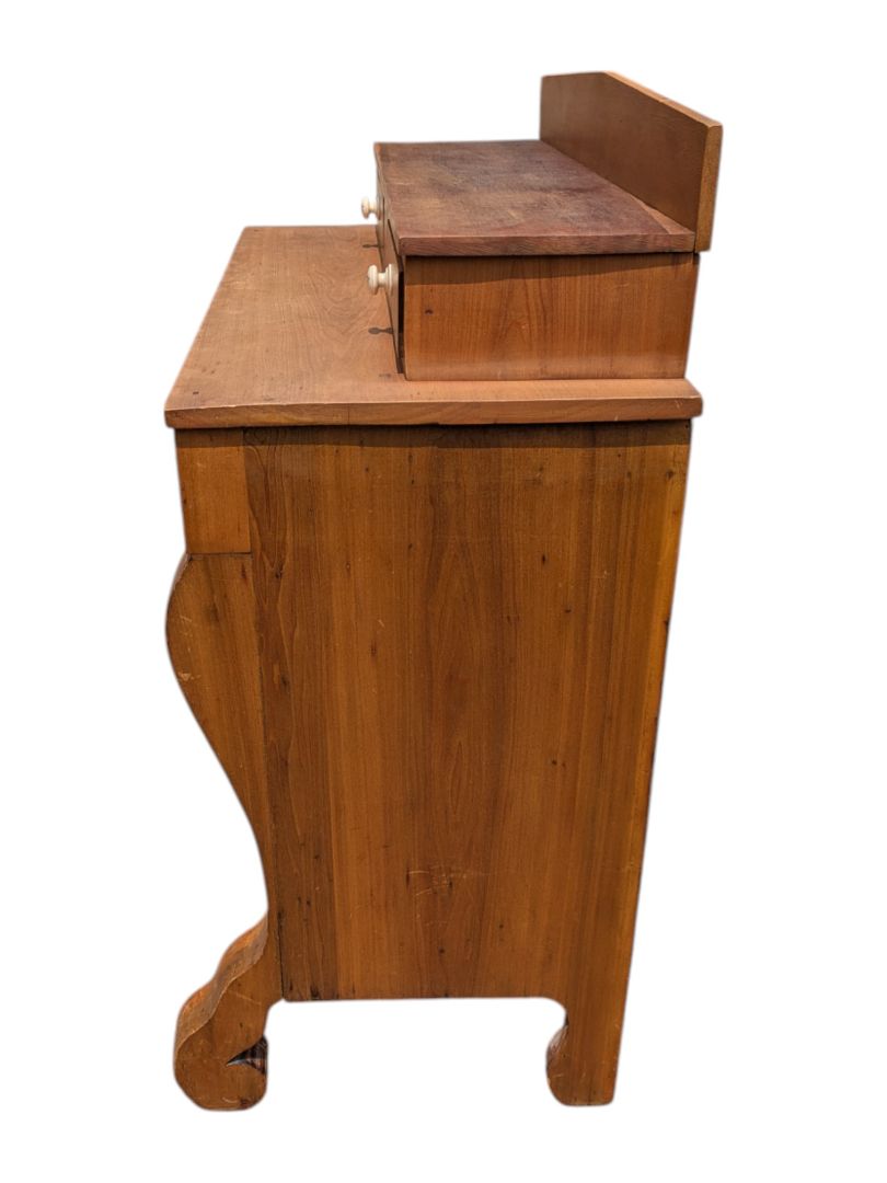 Antique Empire-Style Dresser with Glove Box – Solid Wood