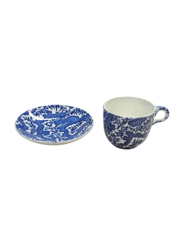 Blue Cup and Plate Set (2 pcs)