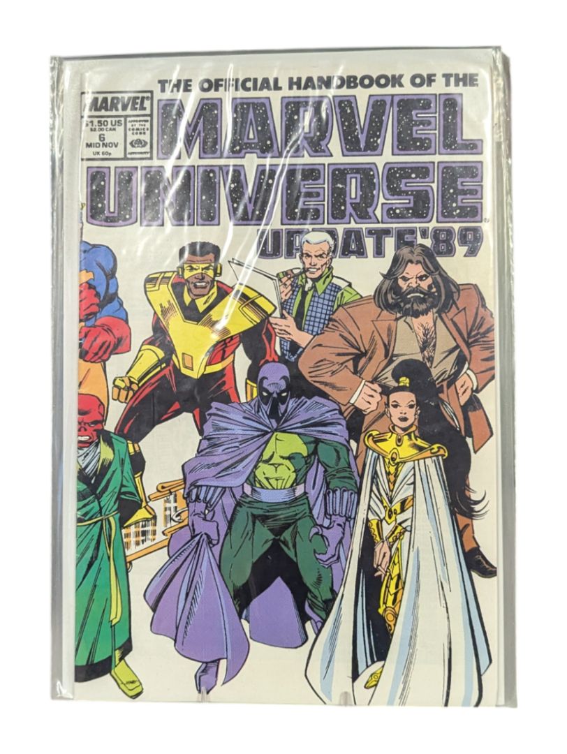 The Official Handbook of the Marvel Universe 1989 8 issue set