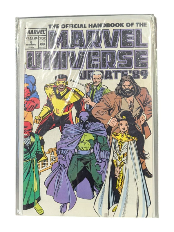 The Official Handbook of the Marvel Universe 1989 8 issue set