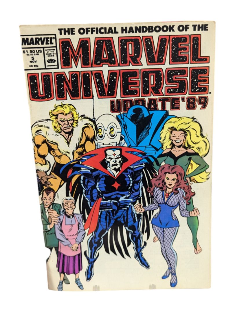 The Official Handbook of the Marvel Universe 1989 8 issue set