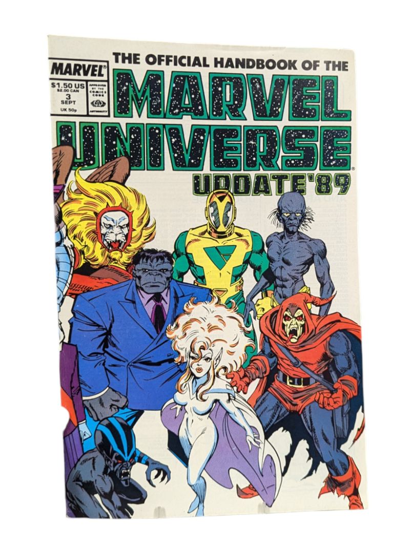 The Official Handbook of the Marvel Universe 1989 8 issue set