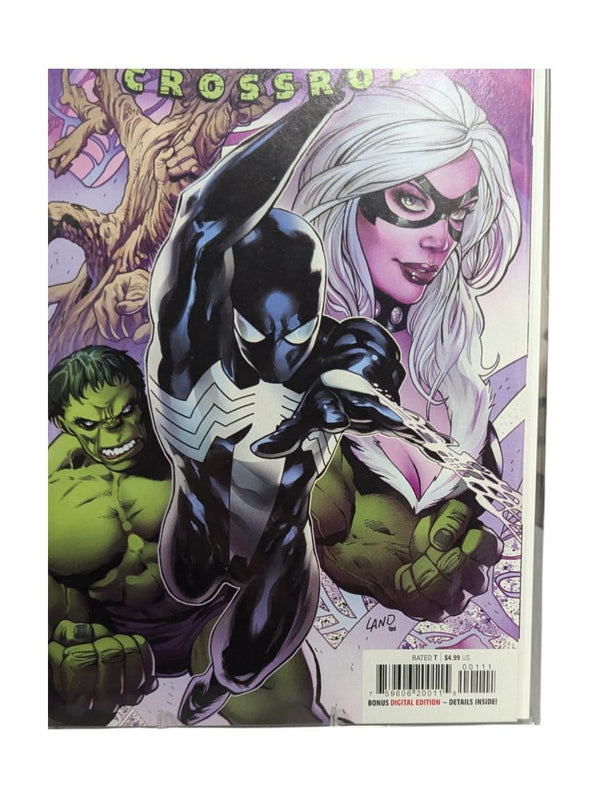 Symbiote Spiderman Crossroad #1 and Avenging Spiderman #7