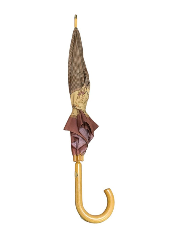 Vintage Wooden Handle Umbrella
