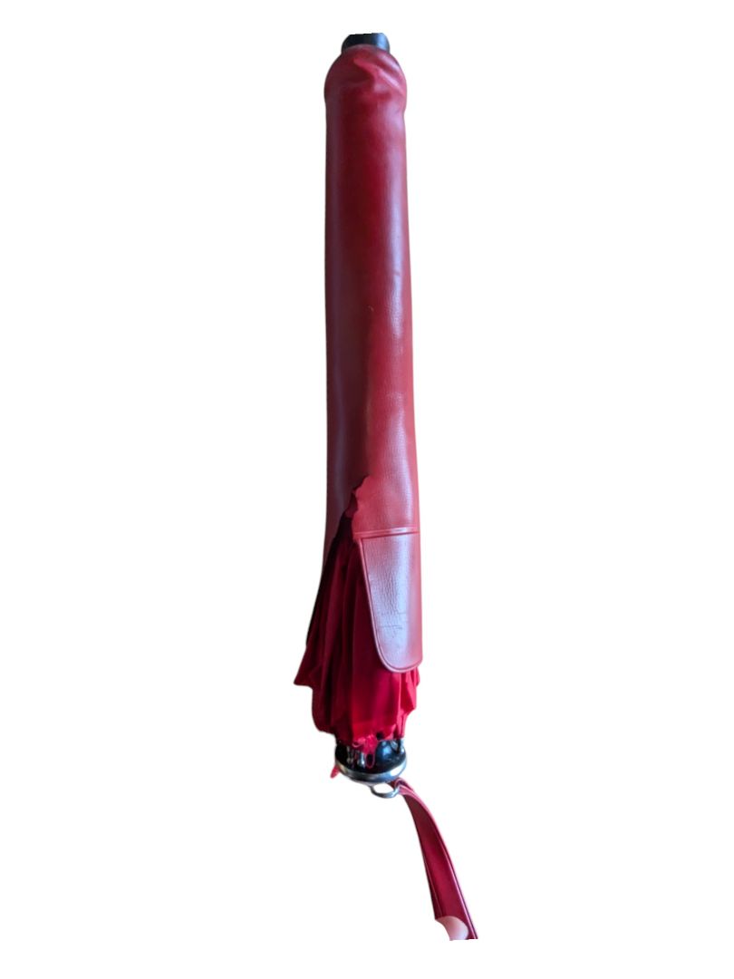 Vintage Red Double Fold Umbrella