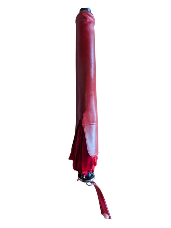 Vintage Red Double Fold Umbrella