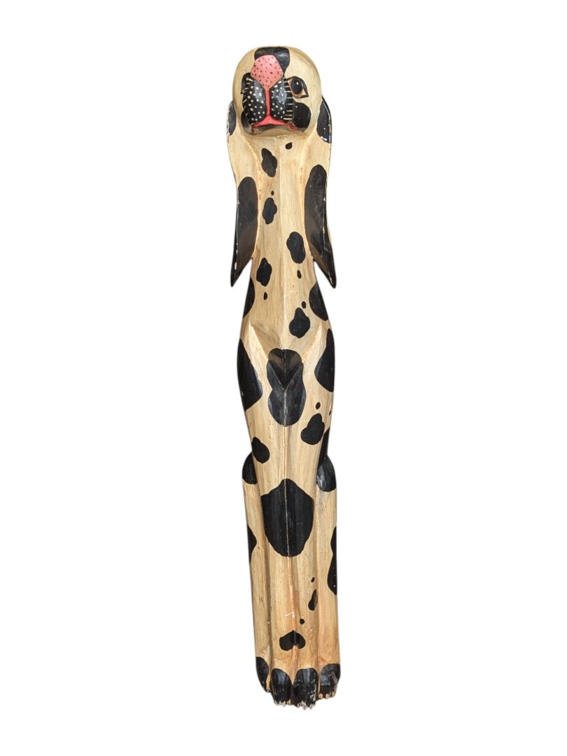 Wooden Dog Statue