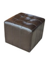 Faux Leather Ottoman
