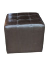 Faux Leather Ottoman