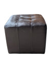 Faux Leather Ottoman