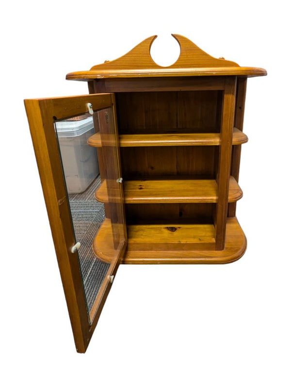 Wooden Hanging Display Cabinet