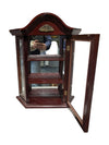 Dark Brown Wooden Hanging Display Cabinet