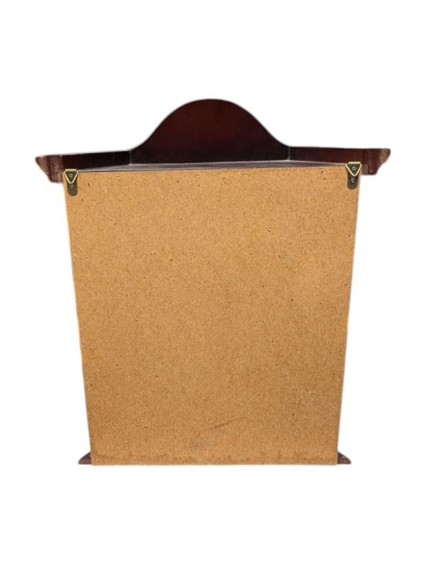 Dark Brown Wooden Hanging Display Cabinet