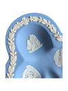 Wedgwood Blue Jasperware Collectors Clover Shaped Trinket Dish