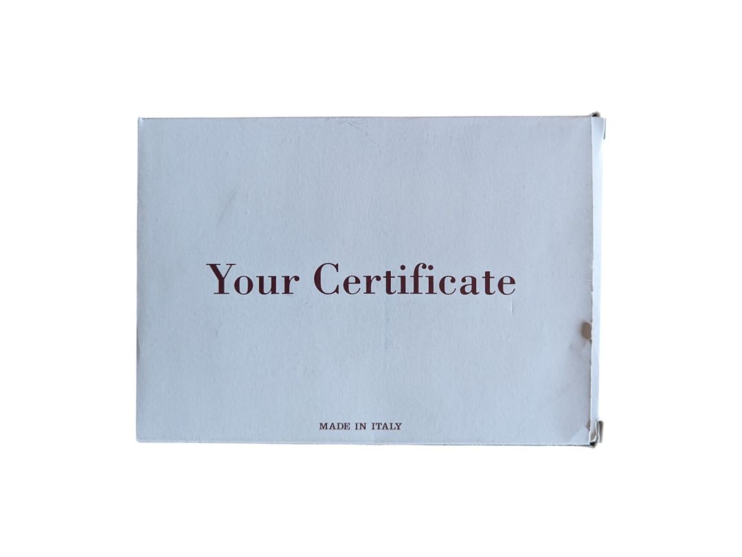 Giuseppe Armani Society Member Certificate