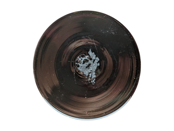 Purple Glass Twisted Stem Balloon Goblet