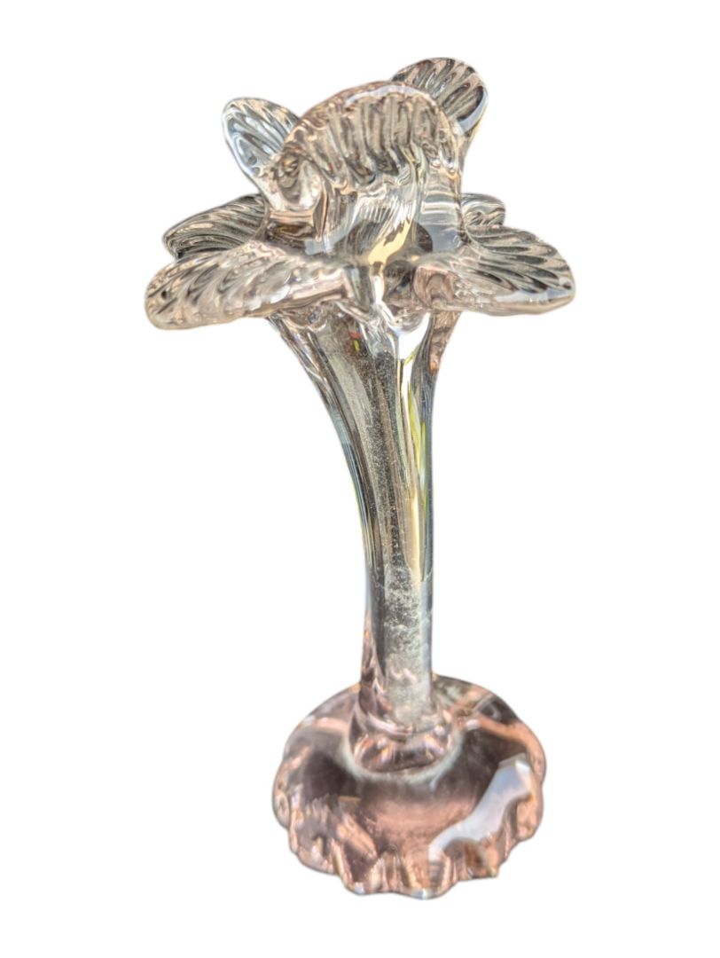 Arte Murano Glass Pink Hand Blown Flower