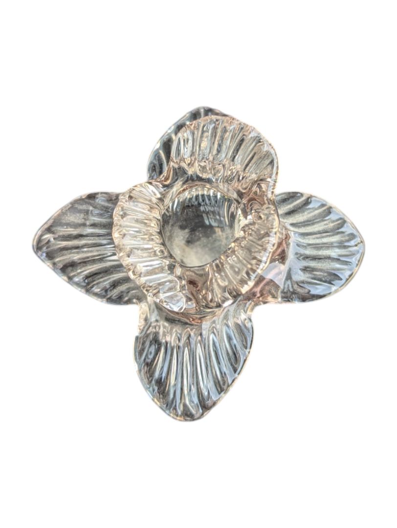 Arte Murano Glass Pink Hand Blown Flower