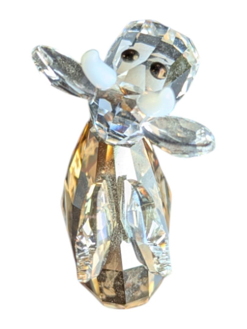 Swarovski Crystal Angel Mo Cow Figurine (with Box & COA)