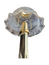 Brass Candle Lamp with Glass Shade (set of 2)