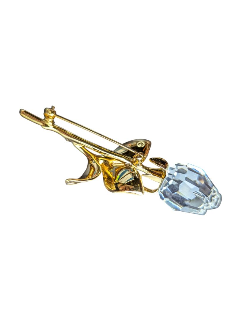 Swarovski Crystal Memories Rose Brooch/ Pin w/ box and COA
