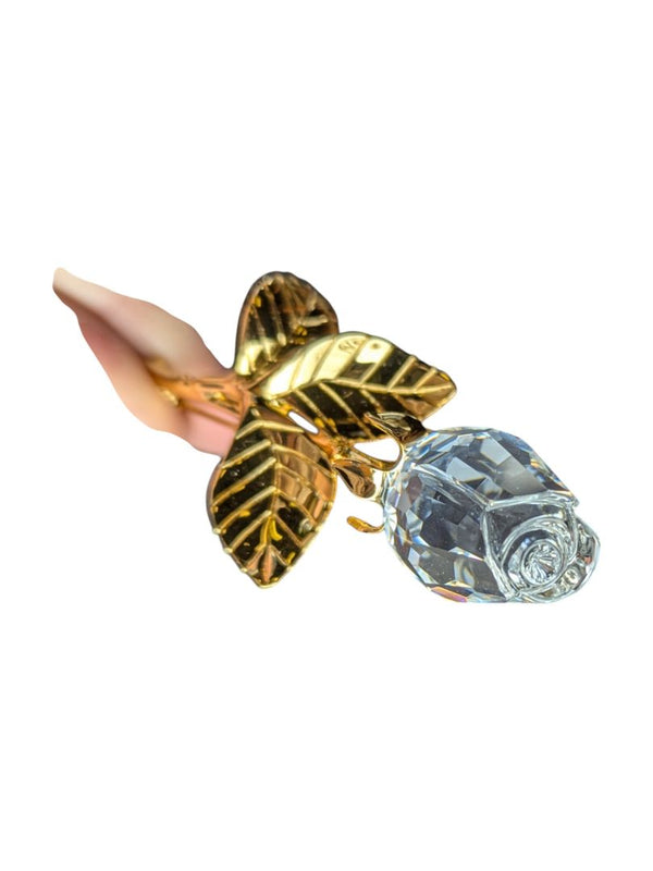 Swarovski Crystal Memories Rose Brooch/ Pin w/ box and COA