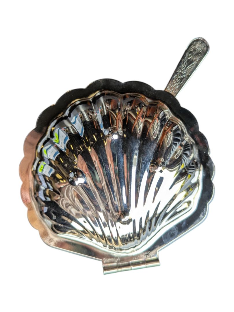 Silver Plate Shell Dish w/ Insert