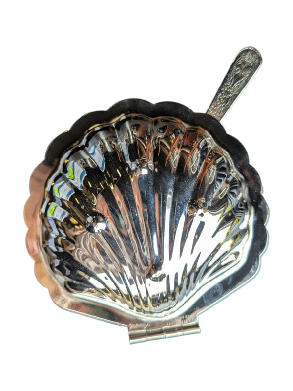 Silver Plate Shell Dish w/ Insert