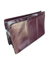 Vintage Red Brown Grain Leather Laptop Bag