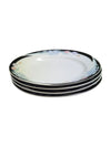 Caravel by Excel 7-Piece Floral Glass Plate Set