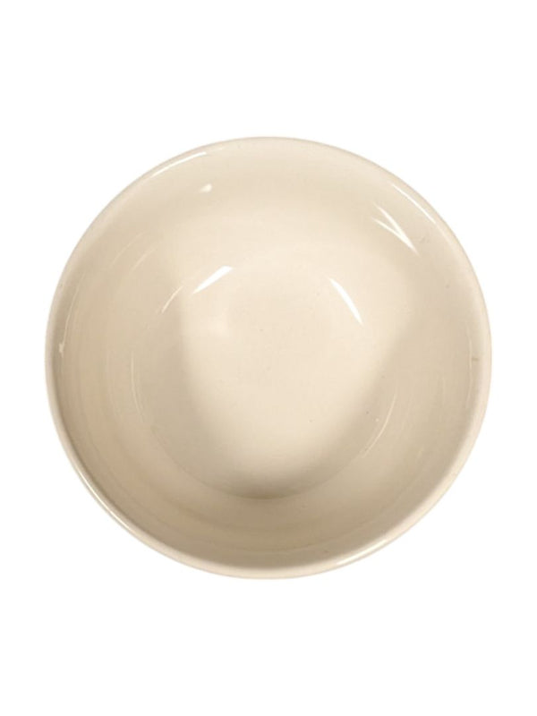 Set of 4 Off-White Ceramic Bowls