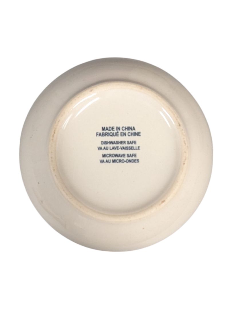 Set of 4 Off-White Ceramic Bowls