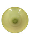 Neon Green Statement Glass Salad Bowl