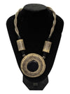 Tribal-Style Necklace with Snakeskin Texture