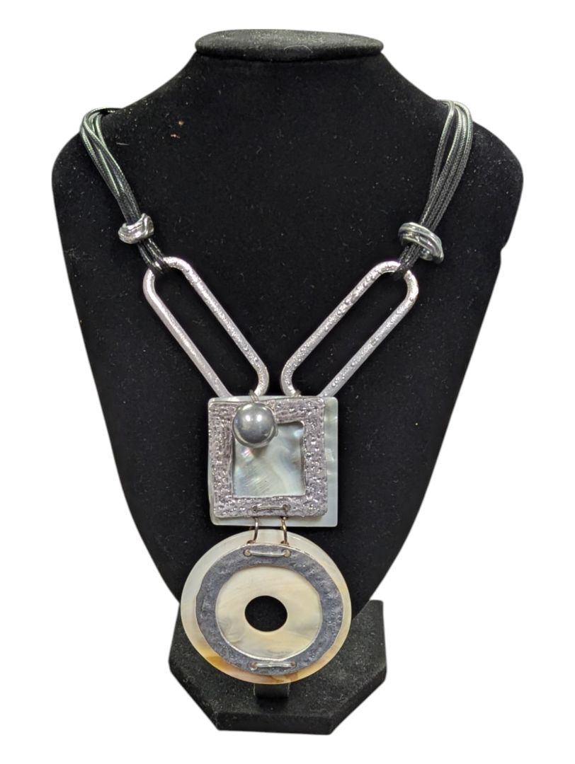 Artisan Sliver and Shell Necklace