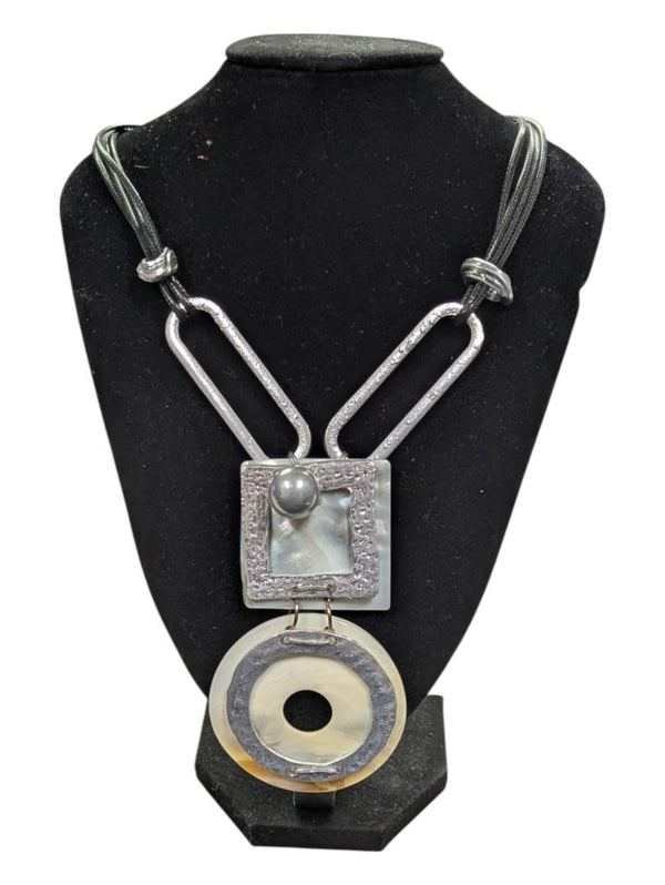 Artisan Sliver and Shell Necklace