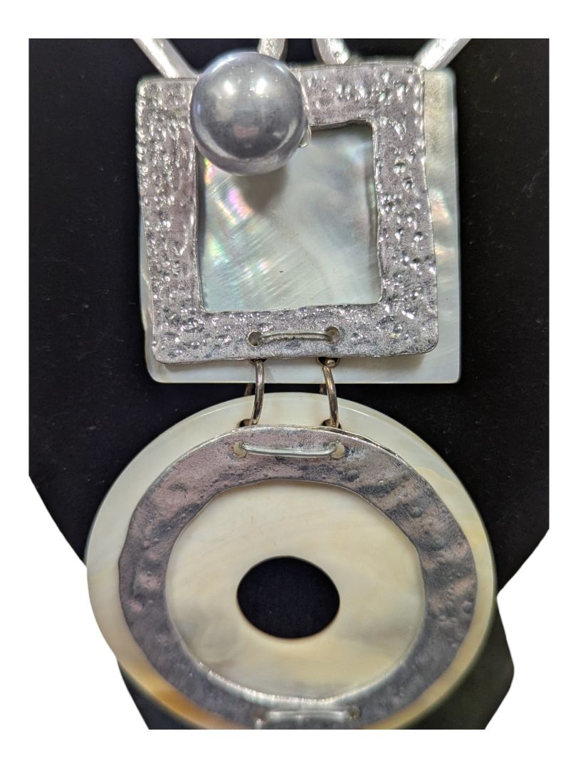 Artisan Sliver and Shell Necklace