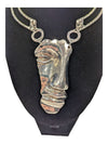 Metal Half Face Necklace