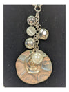 Fashion Necklace w/ Pearl and Slivertone Pendant